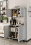 Hanah Home Avior 90 - Gabinete de café Gris claro